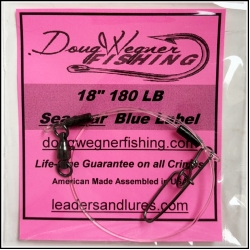 18" 180lb Seaguar Blue Label & Stay-Loc Snap